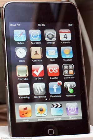 iPod Touch Apps menu