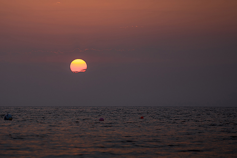 Sunrise at Ladram Bay
